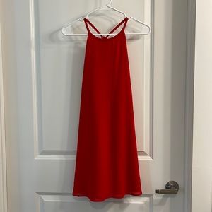 red dress